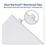 Avery&reg; Preprinted Legal Exhibit Side Tab Index Dividers, Allstate Style, 26-Tab, V, 11 x 8.5, White, 25/Pack (AVE82184) Set of 25