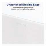Avery&reg; Preprinted Legal Exhibit Side Tab Index Dividers, Allstate Style, 10-Tab, 7, 11 x 8.5, White, 25/Pack (AVE82205) Set of 25