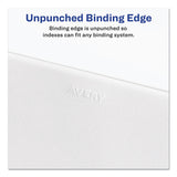 Avery® Preprinted Legal Exhibit Side Tab Index Dividers, Allstate Style, 26-Tab, D, 11 x 8.5, White, 25/Pack (AVE82166)