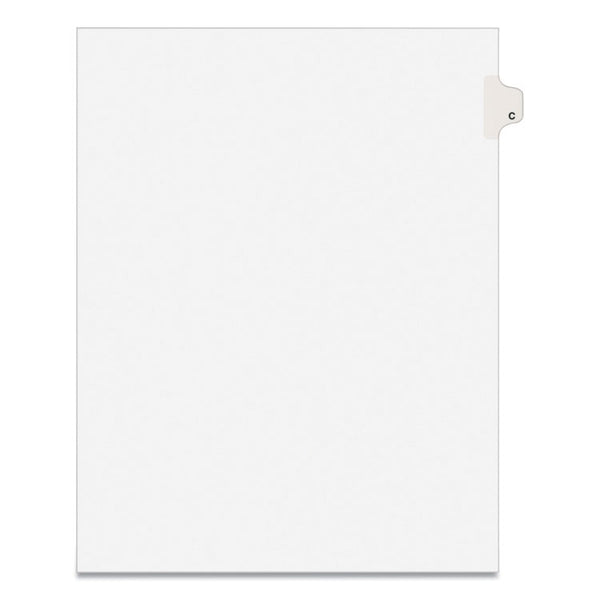 Avery® Preprinted Legal Exhibit Side Tab Index Dividers, Avery Style, 26-Tab, C, 11 x 8.5, White, 25/Pack, (1403) (AVE01403)