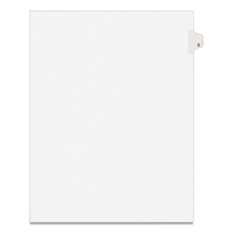 Avery® Preprinted Legal Exhibit Side Tab Index Dividers, Avery Style, 26-Tab, C, 11 x 8.5, White, 25/Pack, (1403) (AVE01403)