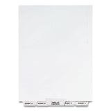Avery® Preprinted Legal Exhibit Bottom Tab Index Dividers, Avery Style, 27-Tab, Exhibit A to Exhibit Z, 11 x 8.5, White, 1 Set (AVE11376)