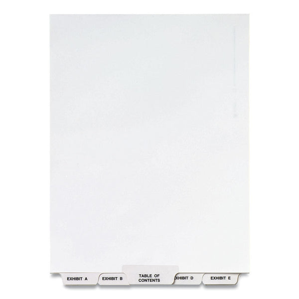 Avery® Preprinted Legal Exhibit Bottom Tab Index Dividers, Avery Style, 27-Tab, Exhibit A to Exhibit Z, 11 x 8.5, White, 1 Set (AVE11376)