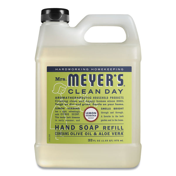 Mrs. Meyer's® Clean Day Liquid Hand Soap Refill, Lemon Verbena, 33 oz (SJN651327EA)