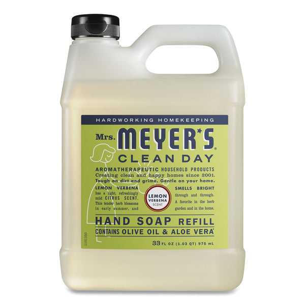 Mrs. Meyer's® Clean Day Liquid Hand Soap Refill, Lemon Scent, 33 oz, 6/Carton (SJN373219) Case of 6
