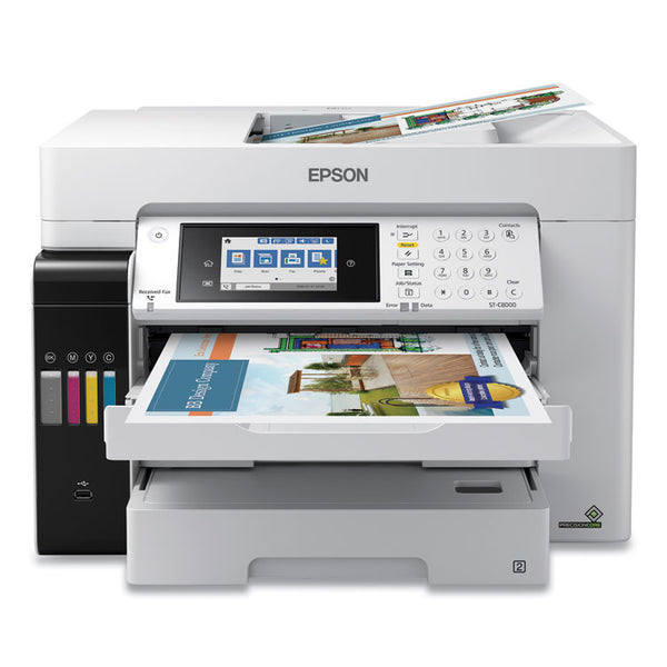 Epson® WorkForce ST-C8000 Color MFP Wide-Format Supertank Printer (EPSC11CH71202)