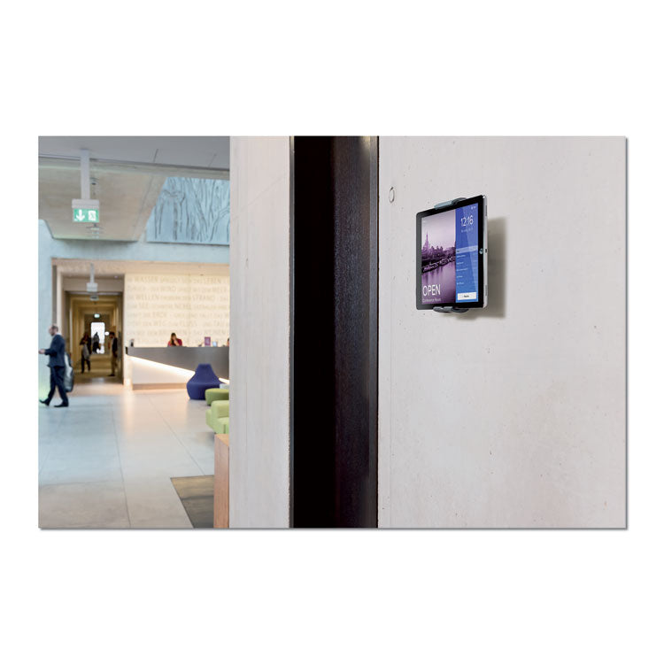 Durable® Wall-Mounted Tablet Holder, Silver/Charcoal Gray (DBL893323) Each