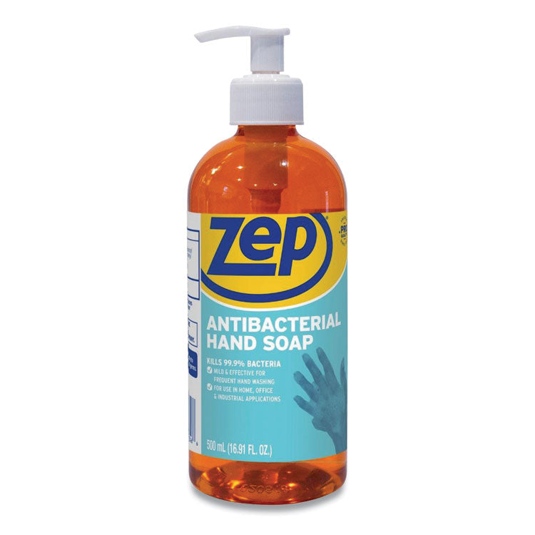 Zep® Antibacterial Hand Soap, Floral, 16.9 oz Bottle, 12/Carton (ZPPR46101) Case Of 12