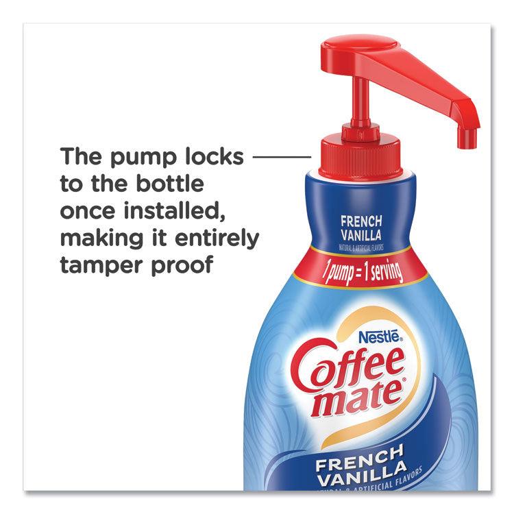 Coffee mate® Liquid Coffee Creamer, French Vanilla, 1.5 Liter Pump Bottle, 2/Carton (NES31803CT) Case of 2