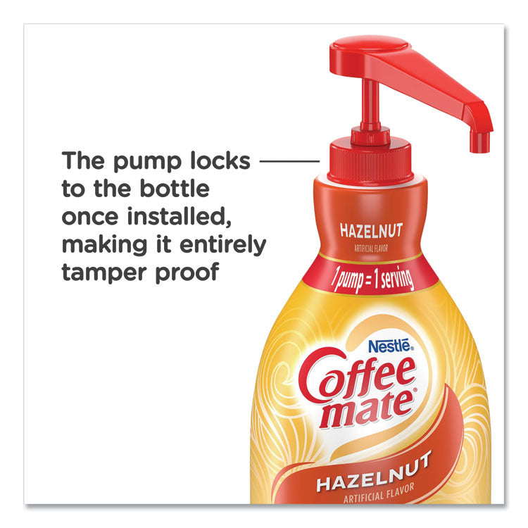 Coffee mate® Liquid Coffee Creamer, Hazelnut, 1500mL Pump Bottle (NES31831) Each
