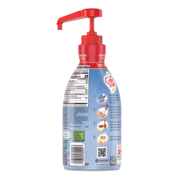 Coffee mate® Liquid Creamer Pump Bottle, Peppermint Mocha, 1.5 L, 2/Carton (NES29600CT)
