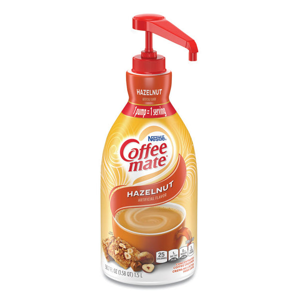 Coffee mate® Liquid Coffee Creamer, Hazelnut, 1500mL Pump Bottle (NES31831)