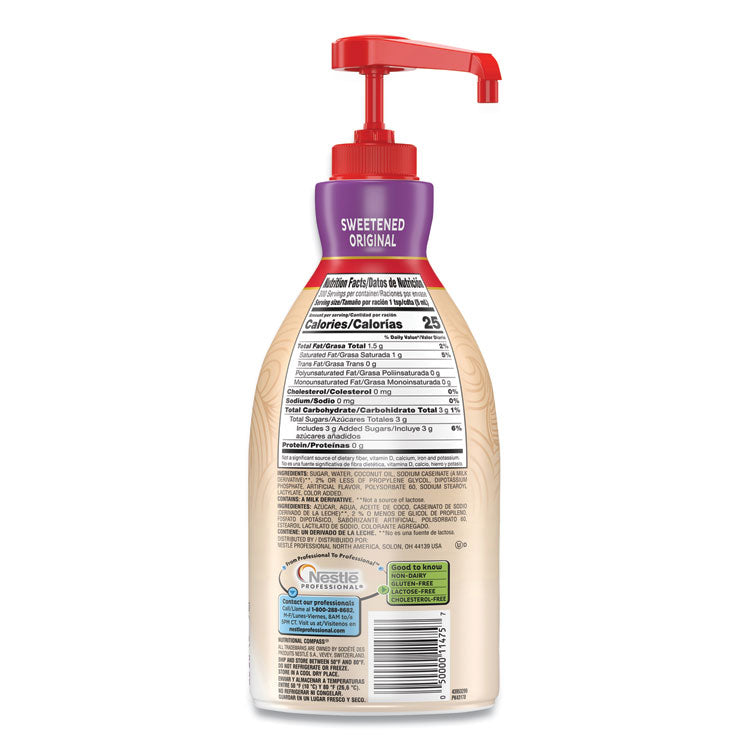 Coffee mate® Liquid Coffee Creamer, Sweetened Original, 1500mL Pump Dispenser (NES13799) Each