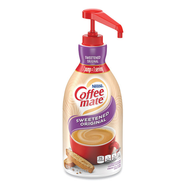 Coffee mate® Liquid Coffee Creamer, Sweetened Original, 1500mL Pump Dispenser (NES13799)