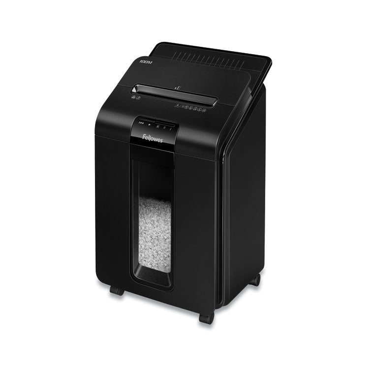 Fellowes® AutoMax 100M Auto Feed Micro-Cut Shredder, 100 Auto/10 Manual Sheet Capacity (FEL4629001)