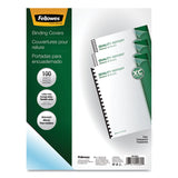 Fellowes® Crystals Transparent Presentation Covers for Binding Systems, Clear, with Square Corners, 11 x 8.5, Unpunched, 100/Pack (FEL52089)