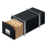 Bankers Box® STAXONSTEEL Maximum Space-Saving Storage Drawers, Legal Files, 17" x 25.5" x 11.13", Black, 6/Carton (FEL00512) Carton of 6