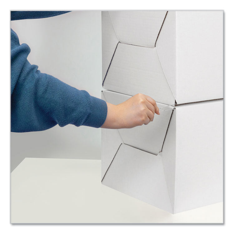 Bankers Box® STOR/DRAWER STEEL PLUS Extra Space-Savings Storage Drawers, Letter Files, 14" x 25.5" x 11.5", White/Blue, 6/Carton (FEL00311) Carton of 6