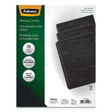 Fellowes® Expressions Classic Grain Texture Presentation Covers for Binding Systems, Black, 11.25 x 8.75, Unpunched, 200/Pack (FEL52138)