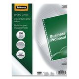 Fellowes® Crystals Transparent Presentation Covers for Binding Systems, Clear, with Round Corners, 11.25 x 8.75, Punched, 100/Pack (FEL5293401)