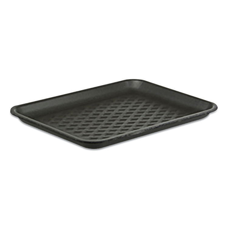 Pactiv Evergreen Supermarket Tray, #27S, 15 x 5.5 x 0.93, Black, Foam, 250/Carton (PCT51P927S)