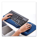 Fellowes® PlushTouch Mouse Pad with Wrist Rest, 7.25 x 9.37, Blue (FEL9287301)