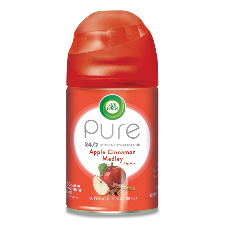 Air Wick® Freshmatic Ultra Automatic Spray Refill, Apple Cinnamon Medley, 5.89 oz Aerosol Spray (RAC78283) Each