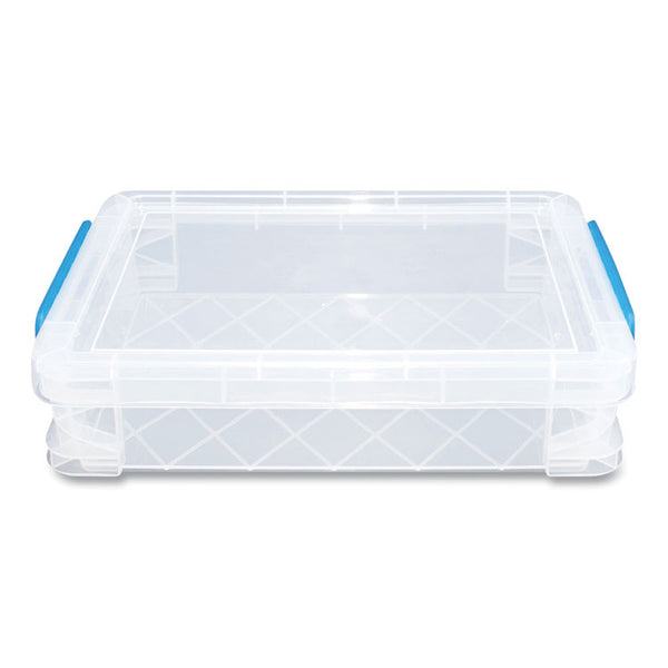 Advantus Super Stacker File and Document Box, Letter Files, 10.5 x 14.5 x 3.38, Translucent White (AVT36873)