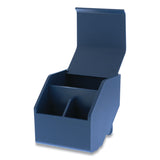 Bostitch® Konnect Desktop Organizer Short Storage Bin, 3.4" x 3.5" x 3.5", Blue (BOSKTCUPBLUE) Each