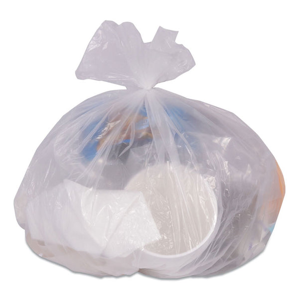 Coastwide Professional™ High-Density Can Liners, 10 gal, 8 mic, 24" x 24", Natural, 50 Bags/Roll, 20 Rolls/Carton (CWZ275497)