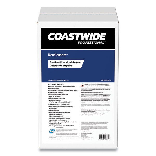 Coastwide Professional™ Radiance Powdered Laundry Detergent, Citrus Violet Scent, 50 lb Box (CWZ665223)