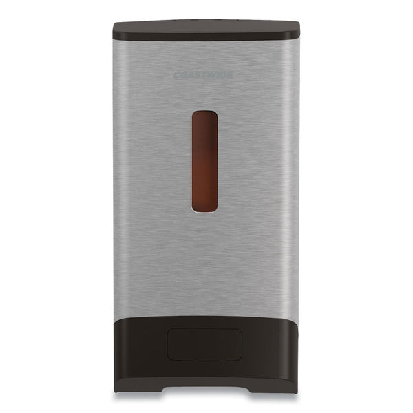 Coastwide Professional™ J-Series Automatic Hand Soap Dispenser, 1,200 mL, 6.02 x 4 x 11.98, Black/Metallic (CWZ24405517)