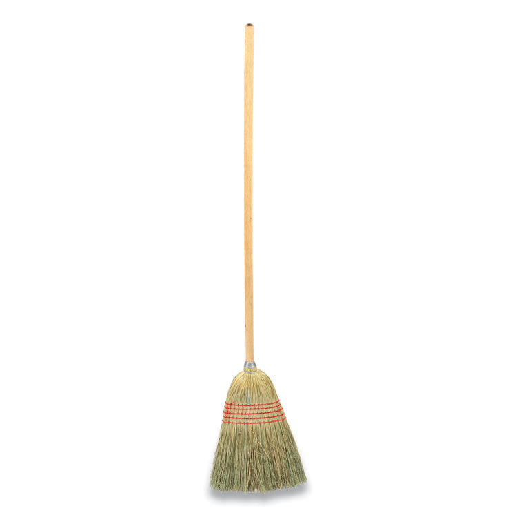 Coastwide Professional™ Corn Broom, Corn Fiber Bristles, 56" Overall Length, Natural (CWZ24420776)