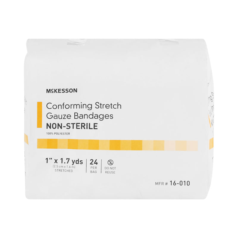 McKesson Conforming Bandage 1 Inch X 1-7/10 Yard NonSterile 24 per Pack (993036_CS) 96/CS