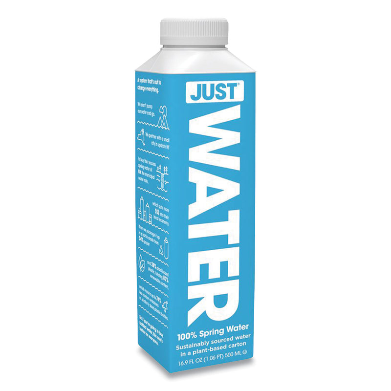 Just Water Spring Water, 16.9 oz, 12/Carton (DEZJGD00003) Case of 12