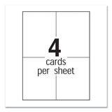 Great Papers!® Printable Postcards, Inkjet, Laser, 110 lb, 5.5 x 4.25, Bright Yellow, 200 Cards, 4 Cards/Sheet, 50 Sheets/Pack (GRP951840) Each