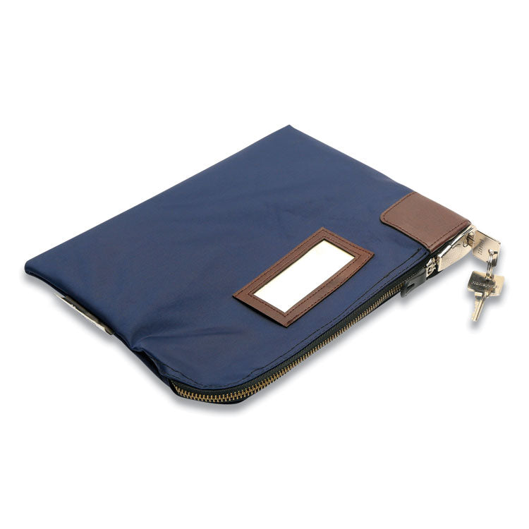 Honeywell Key Lock Deposit Bag with 2 Keys, Vinyl, 1.2 x 11.2 x 8.7,  Navy Blue (HWL6505) Each