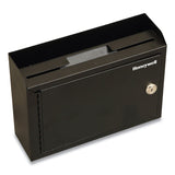 Honeywell Drop Box Safe with Keys, 9.9 x 3 x 7.1, 0.12 cu ft, Black (HWL6204) Each