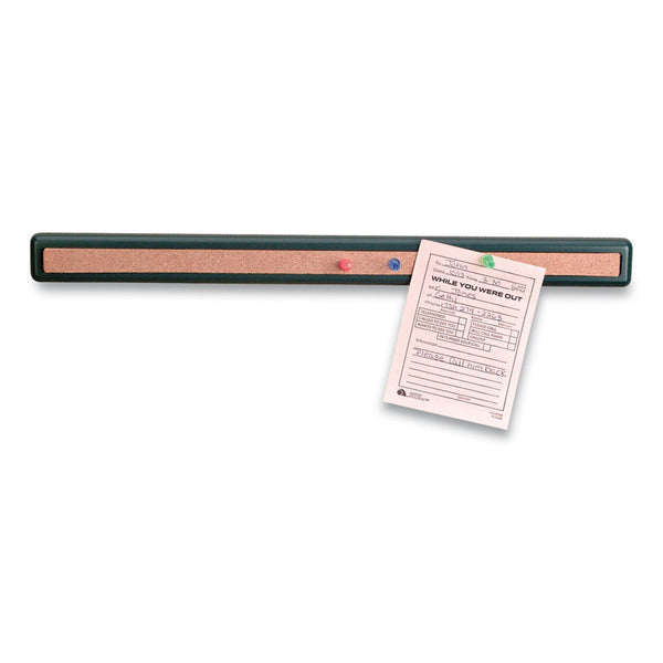 Officemate Verticalmate Plastic Cork Bar, 19 x 0.88 x 1.5, Fabric Panel Mount, Gray (OIC29212) Each