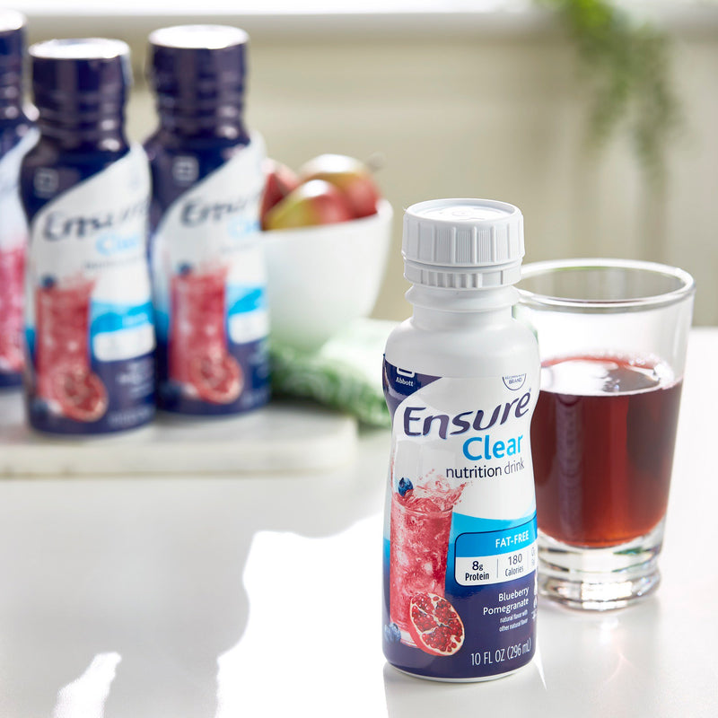 Ensure® Clear Oral Supplement Blueberry Pomegranate Flavor Liquid 10 oz. Bottle (853984_PK) 4/PK