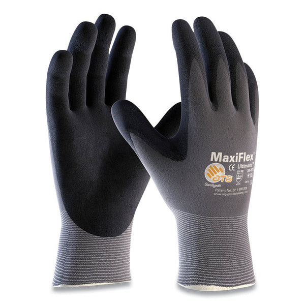 MaxiFlex® Endurance Seamless Knit Nylon Gloves, X-Large, Gray/Black, 12 Pairs (PID34844XL)