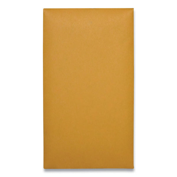 Quality Park™ Kraft Coin and Small Parts Envelope, #6, Square Flap, Clasp/Gummed Closure, 3.38 x 6, Brown Kraft, 100/Box (QUA37010) Box of 100