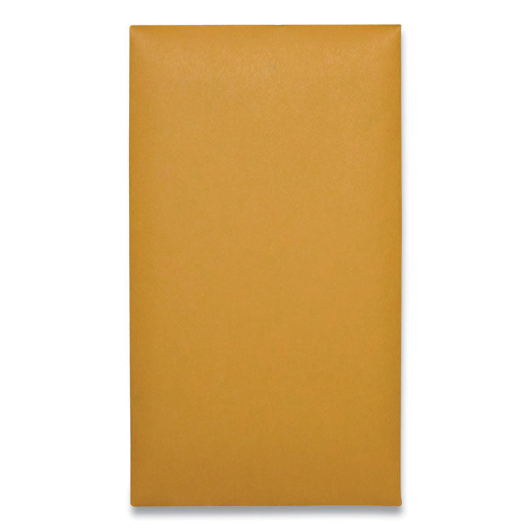 Quality Park™ Kraft Coin and Small Parts Envelope, #6, Square Flap, Clasp/Gummed Closure, 3.38 x 6, Brown Kraft, 100/Box (QUA37010) Box of 100