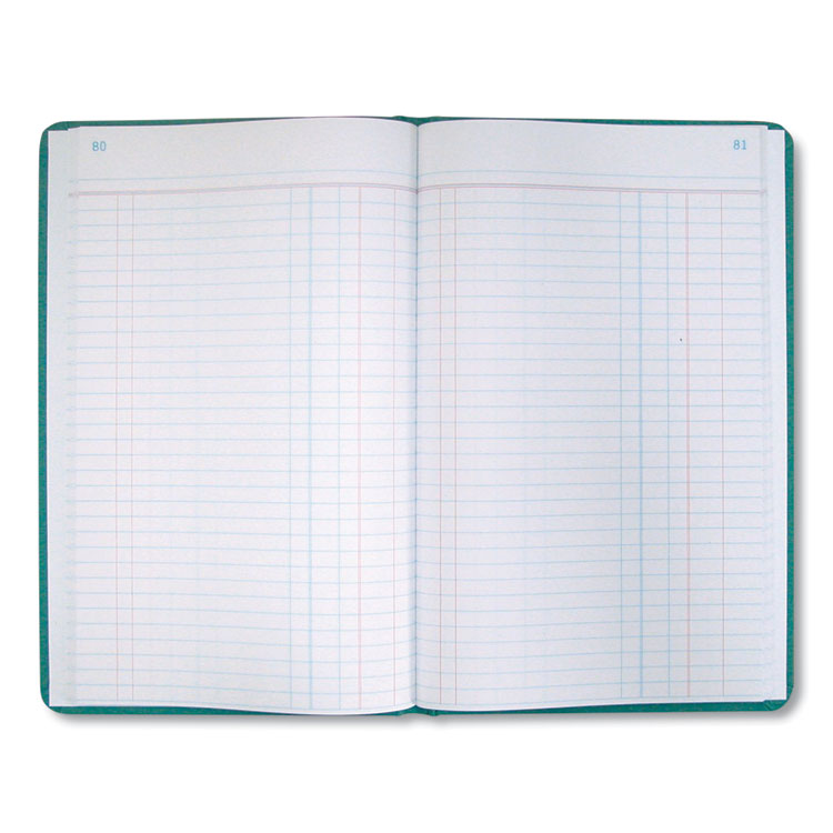 National® Tuff Series Accounting Journal, Single-Page 8-Column Accounting Format, Green Cover, 12 x 7.5 Sheets, 500 Sheets/Book (REDA66500J) Each