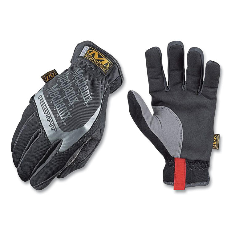 Mechanix Wear® FastFit Work Gloves, Black/Gray, Large (RTSMFF05010)