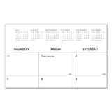 Universal® Desk Pad Calendar, 22 x 17, White Sheets, Black Binding, Clear Corners, 12-Month (Jan to Dec): 2025 (UNV71002)