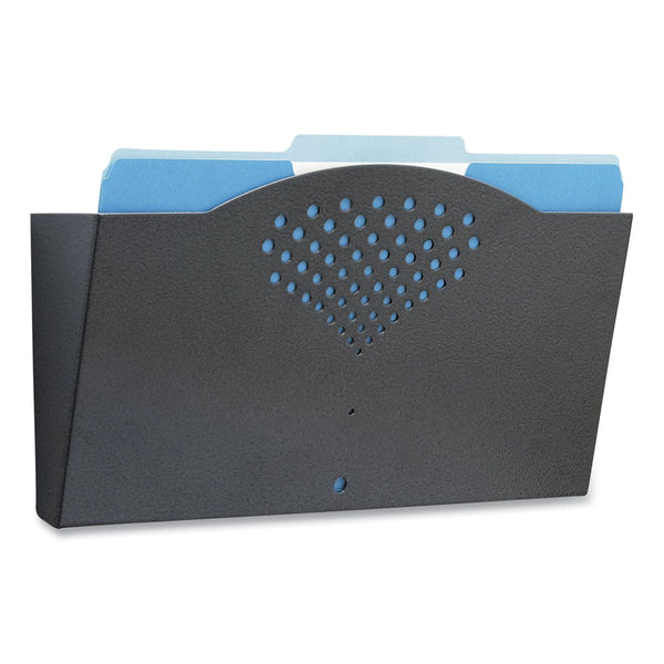 Safco® Steel Wall Pocket, Legal Size, 15" x 3" x 9", Black (SAF3171BL) Each