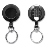SICURIX® ID Slide-Style Belt Clip Card Reels, 30" Extension, Round, Black (SRXBAU68874) Each