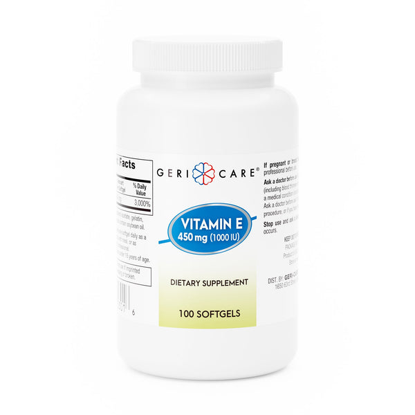 McKesson Brand Vitamin Supplement Vitamin E 1,000 IU Strength Softgel 100 per Bottle (689191_BT) 1/BT