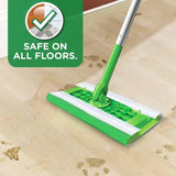 Swiffer® Wet Saturated Wet Mop Pad Bound Edge White Cloth Disposable (1260306_CT) 72/CT